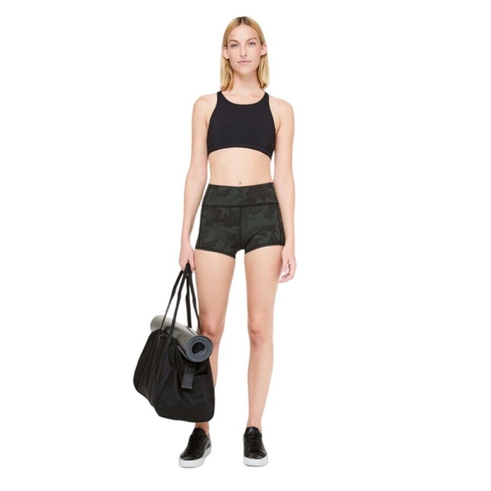 Lululemon Speed Up High Rise Short 2.5 Heritage 365 Camo Deep Coal Multi‎ Size 2
